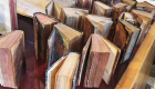 Volumi della Biblioteca regionale danneggiati dall'alluvione 