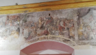 Gli affreschi nella sala teatro