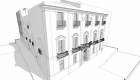 Il prospetto nel progetto di restauro (studio Ovrll)